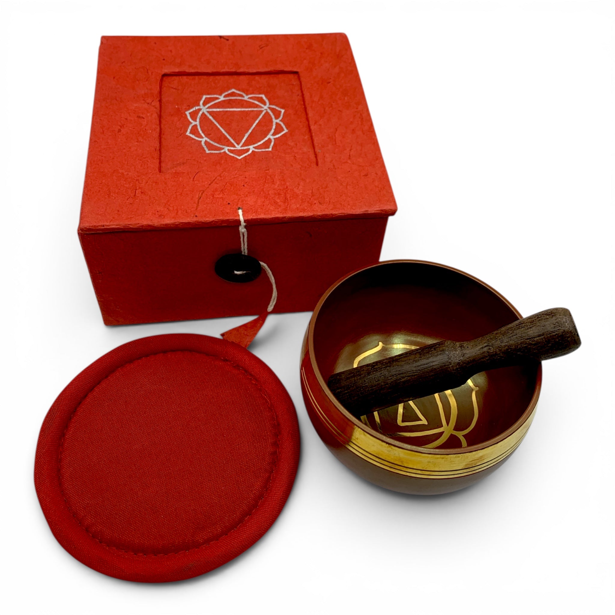 Singing Bowl - Tibetan 3" Red (Root Chakra) - Happy Soul Online