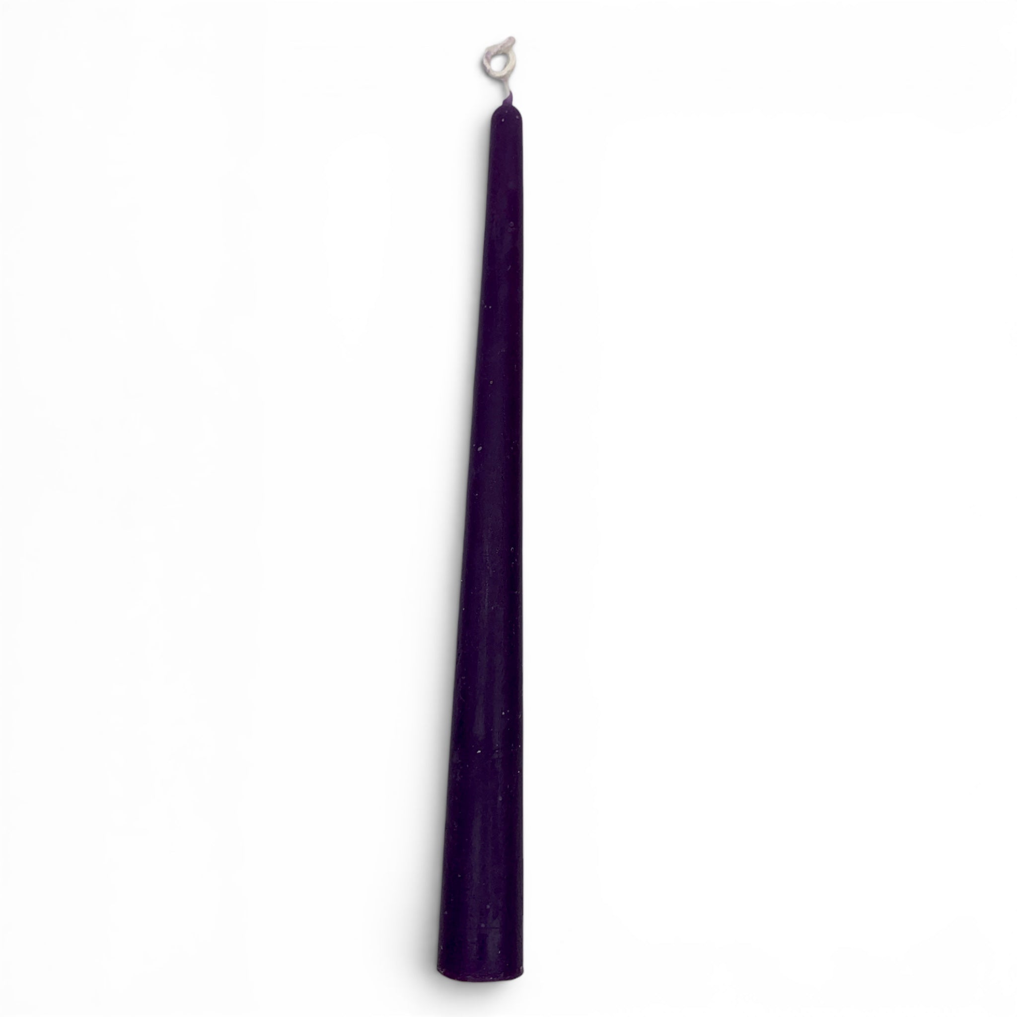 Bees Wax Candle - Purple Taper 10"