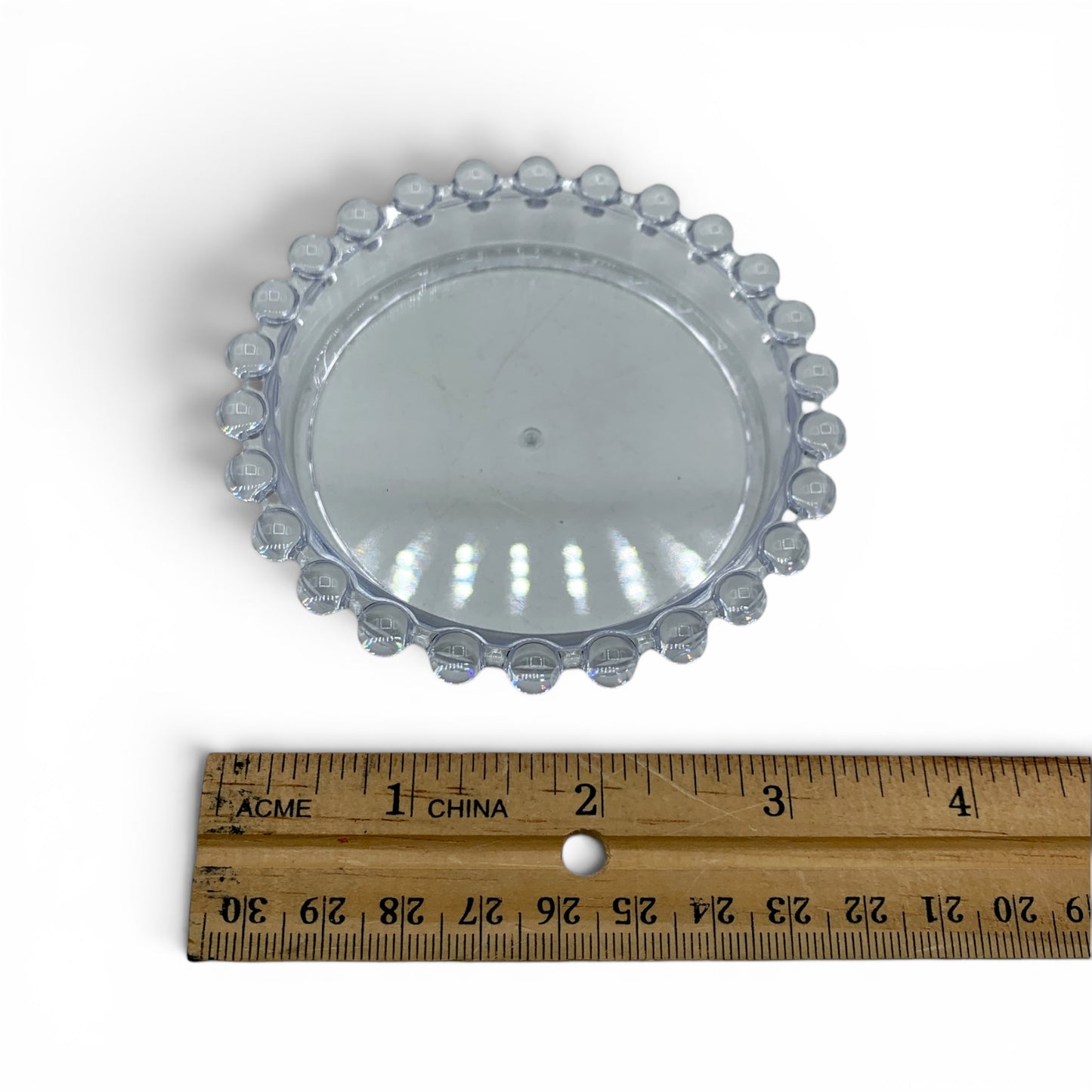 Candle Holder - Clear Tray $6