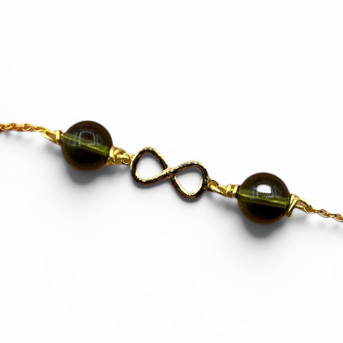 Necklace - Moldavite - "Infinity"