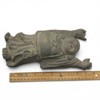 Statue - Standing Happy Buddha Volcanic Stone