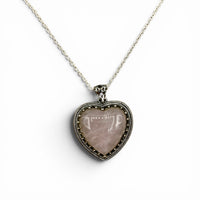 Necklace - Rose Quartz Heart $40