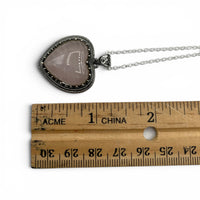 Necklace - Rose Quartz Heart $40