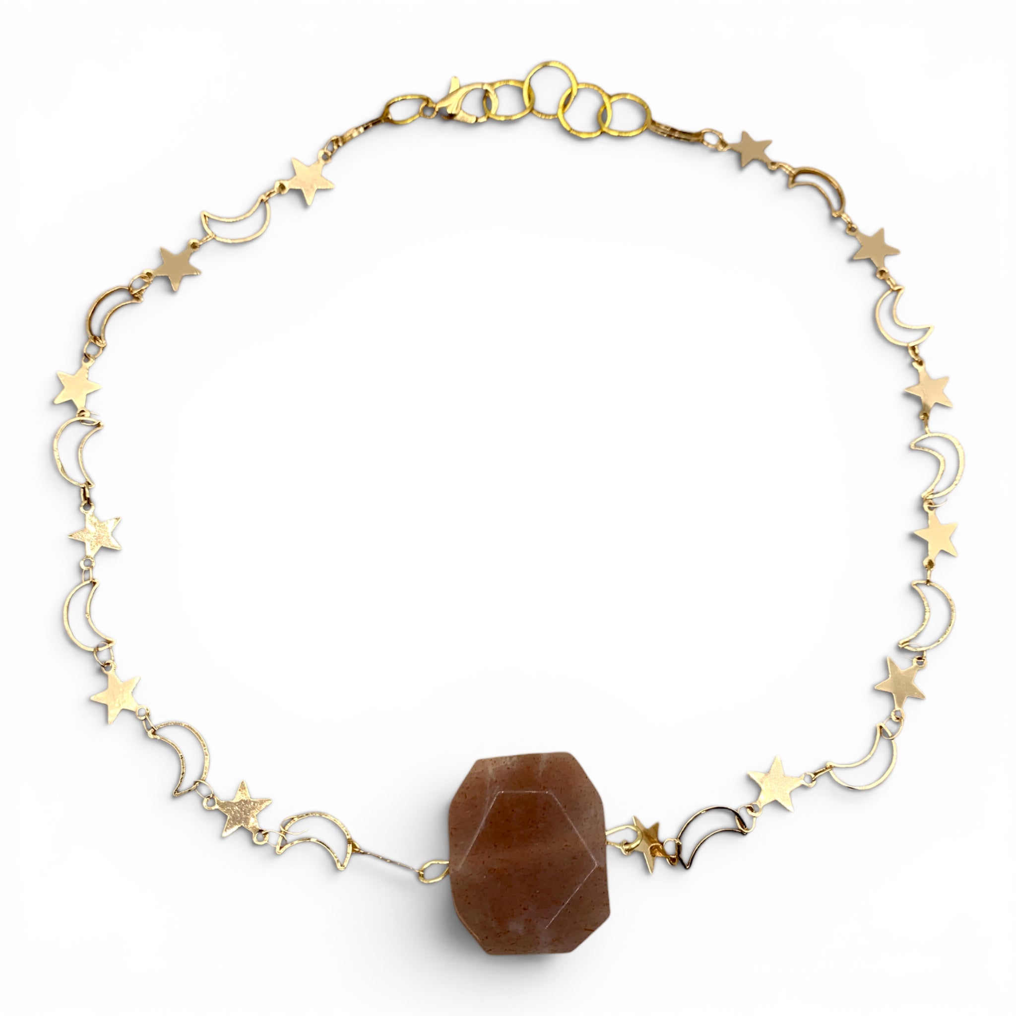 Necklace - Moonstone Earthy Celestial $40