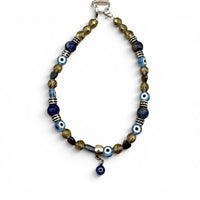 Crystal Phone Wristlet- Sodalite, Hematite and The Eye