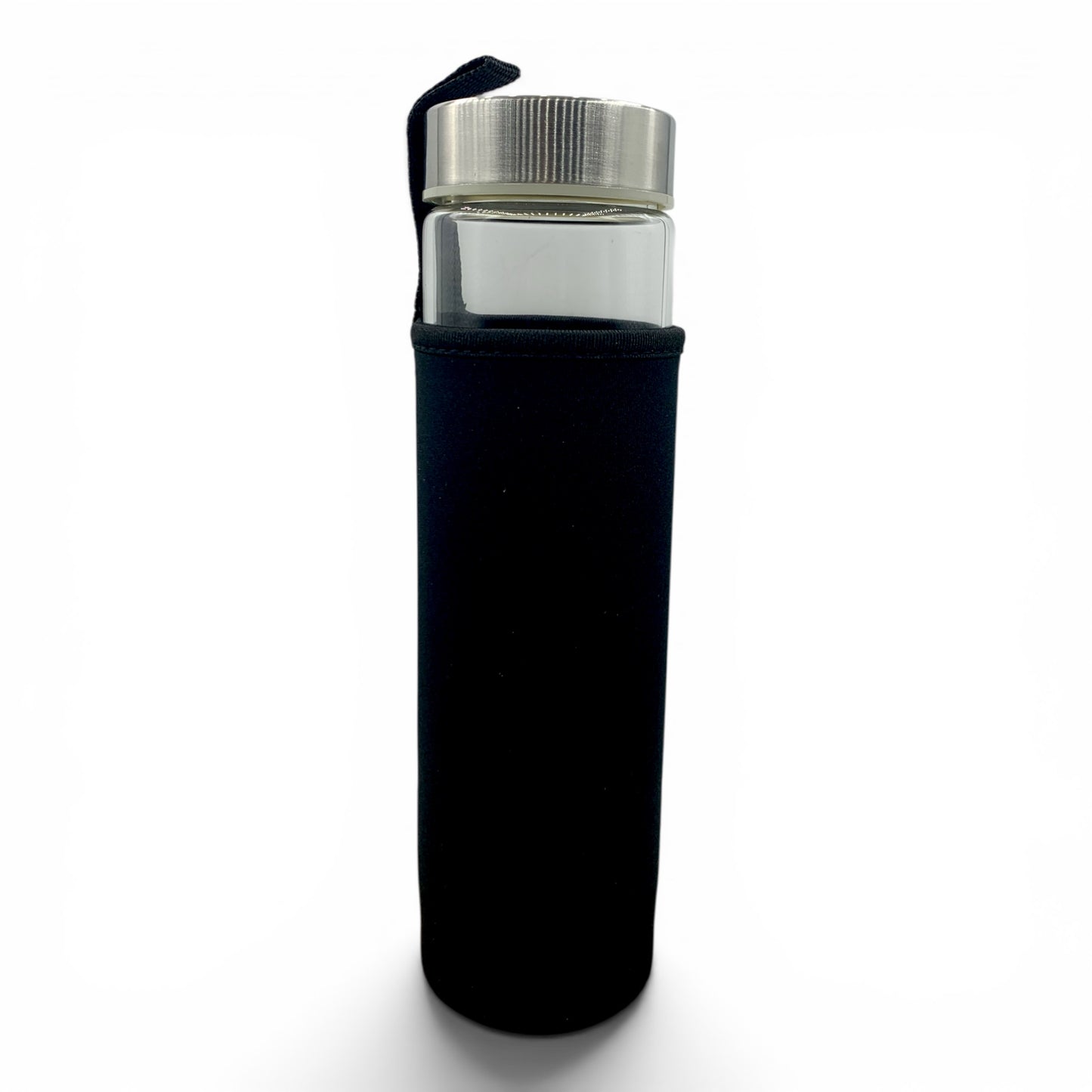 Glass Water Bottle - Amethyst & Metatron's Cube