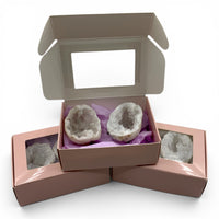Clear Quartz Geode - Set of 2 $35