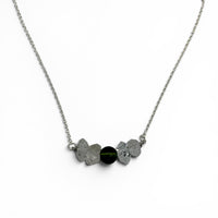 Necklace - Moldavite & Herkimer Diamond $160