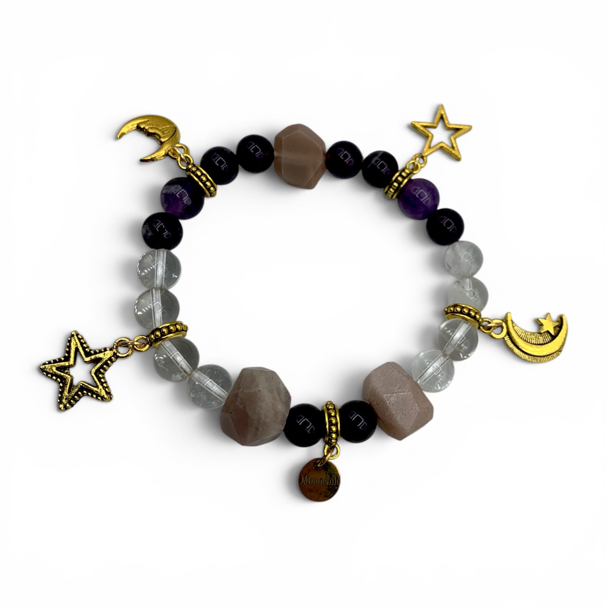 Bracelet - "Moon & Stars" Charms