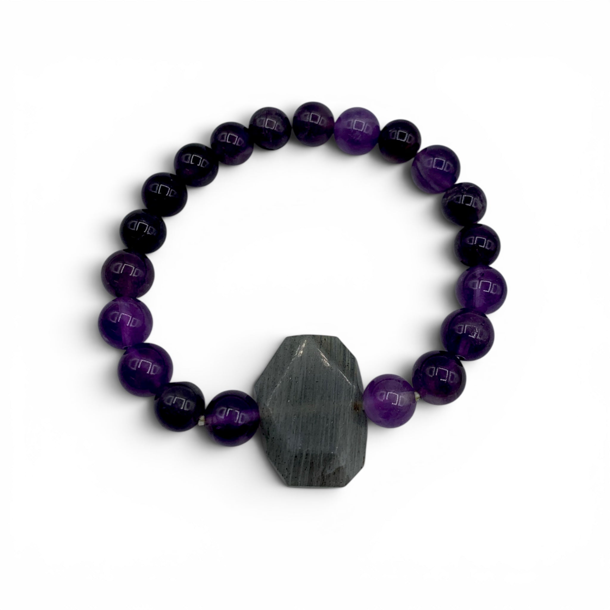 Bracelet - Labradorite & Amethyst