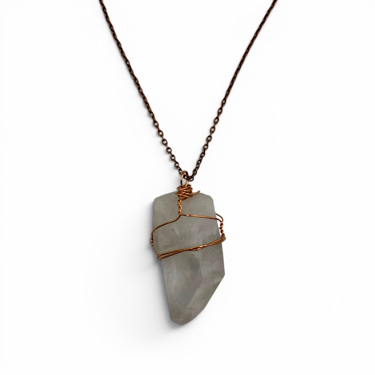 Necklace - Clear Quartz Copper