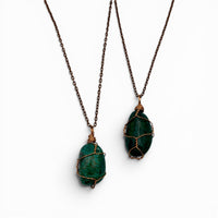 Necklace - Chrysocolla Tumble $30