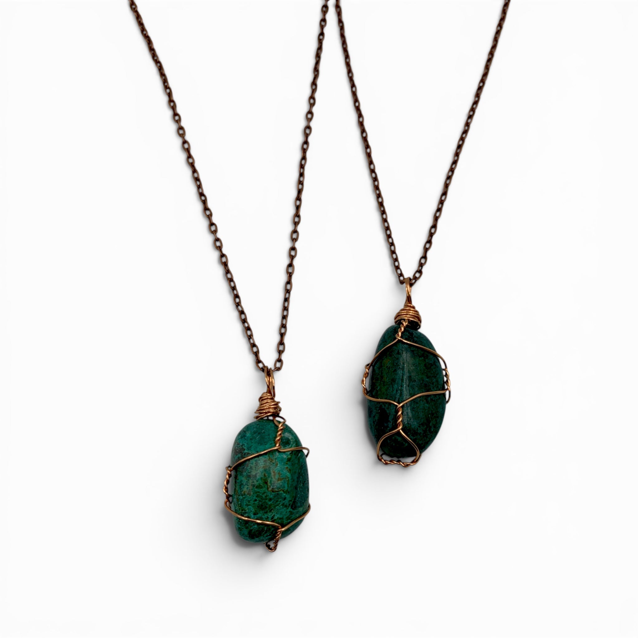 Necklace - Chrysocolla Tumble $30