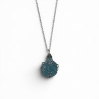Necklace - Aquamarine Wire Wrapped $35