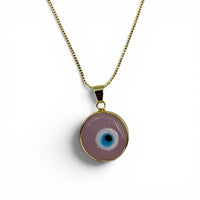 Necklace - The Eye Pink $25