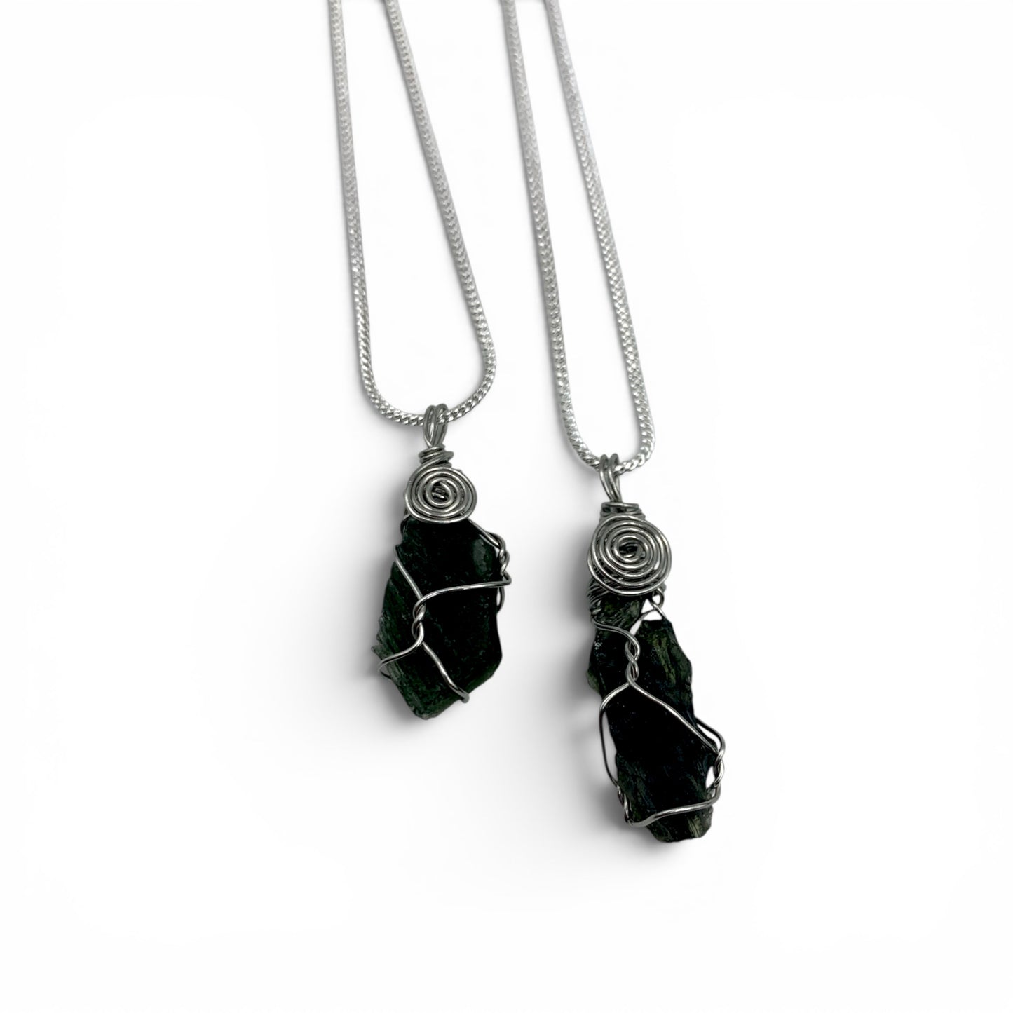 Necklace - Moldavite "Inward Spiral" $500