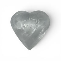 Clear Quartz Heart Puffy $55