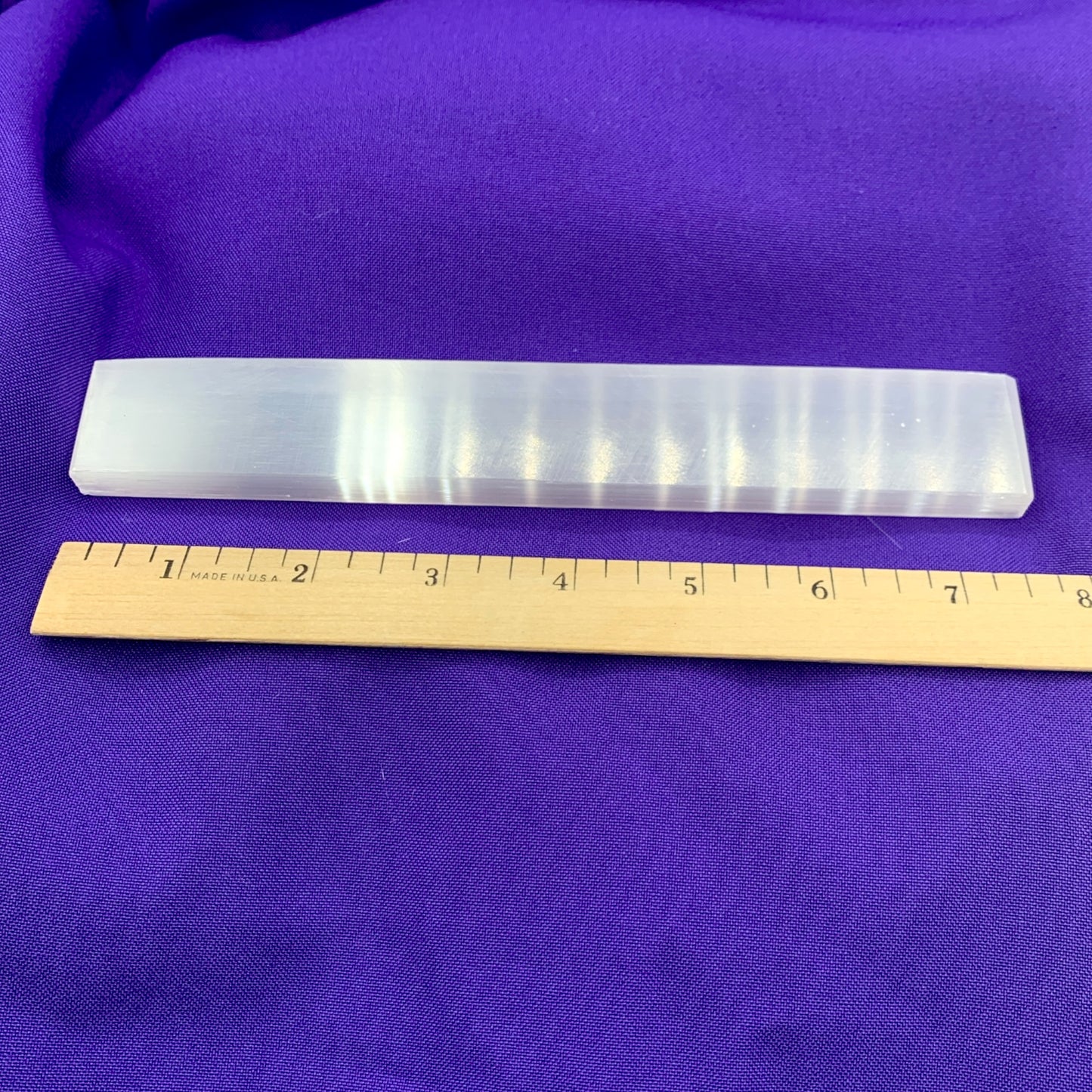 Selenite Ruler $20