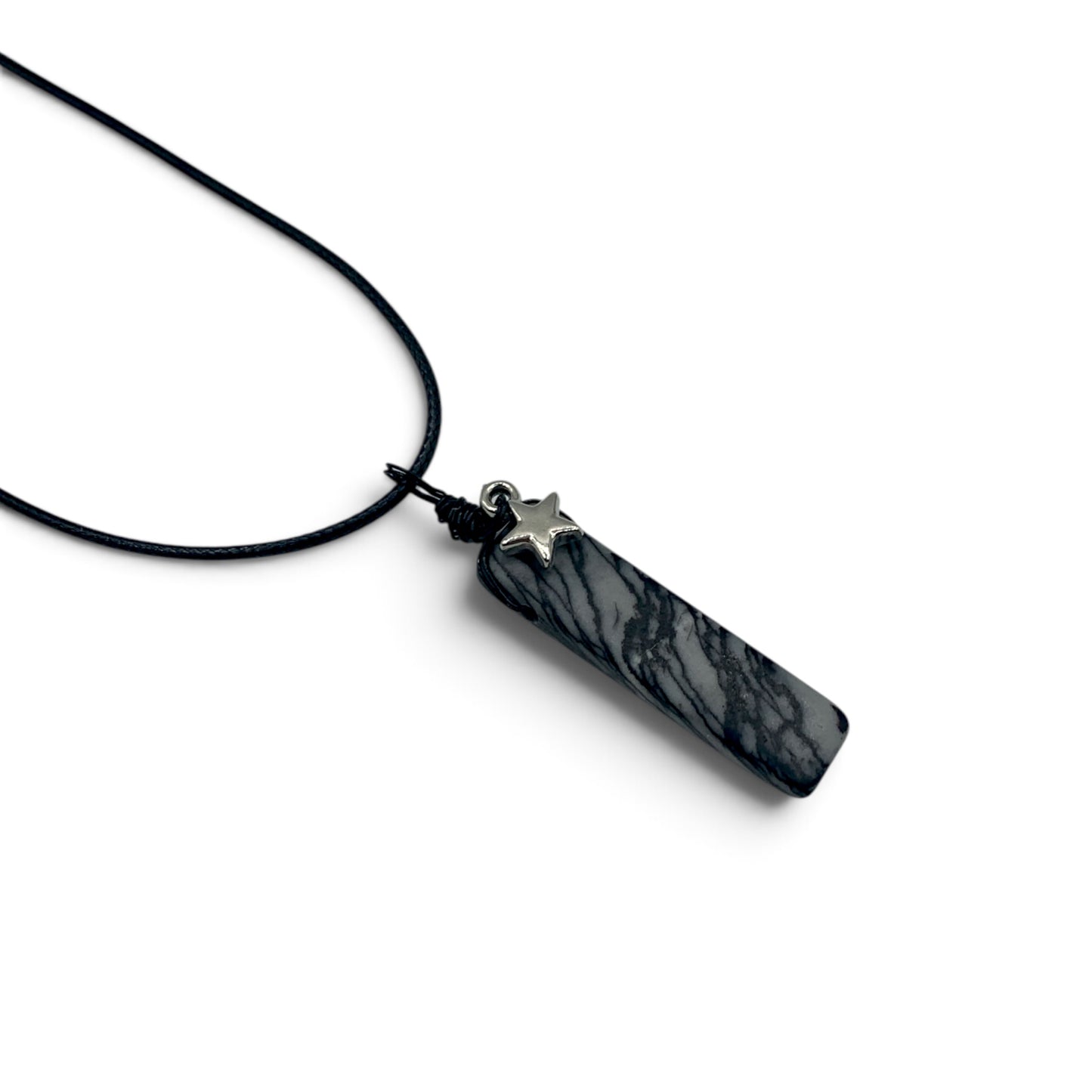 Necklace - Picasso Jasper with Star Charm $30
