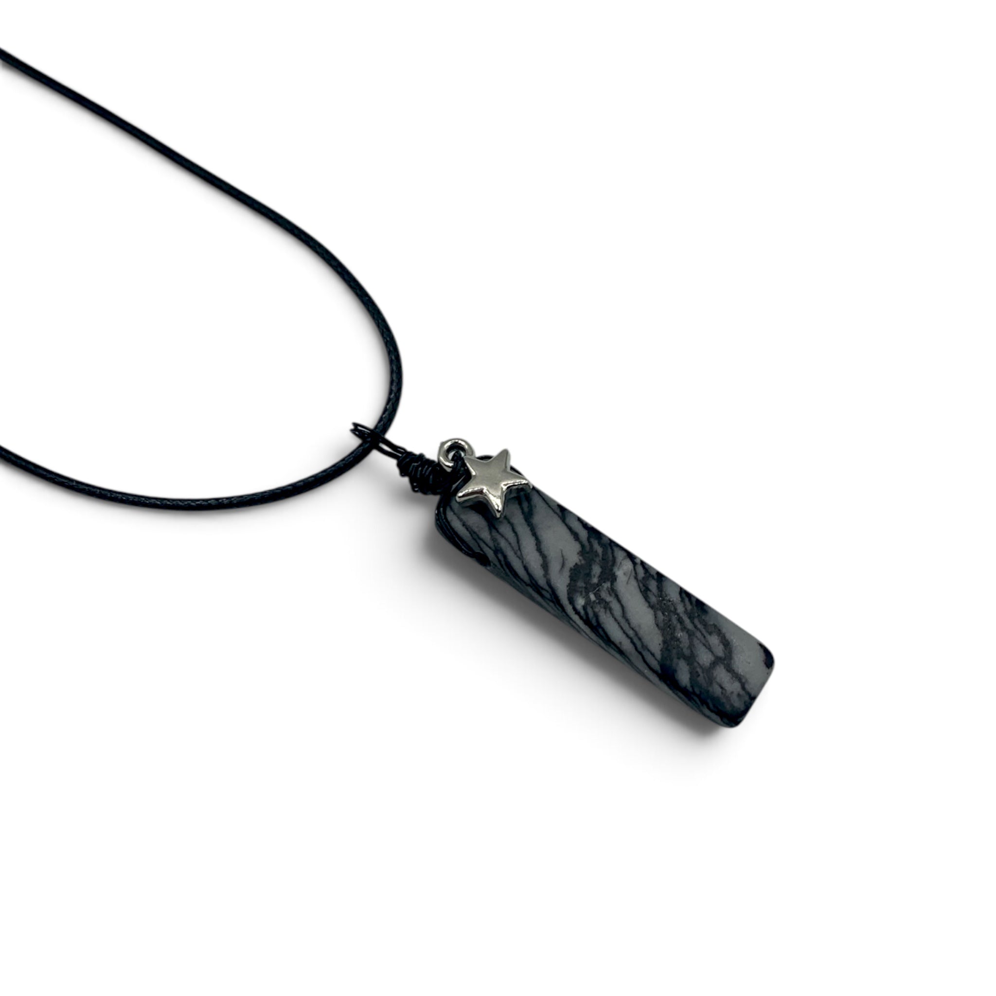 Necklace - Picasso Jasper with Star Charm $30