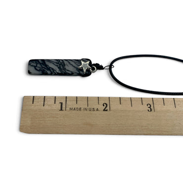 Necklace - Picasso Jasper with Star Charm $30