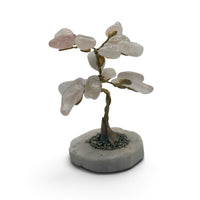 Gemstone Tree - Rose Quartz with Pyrite $30