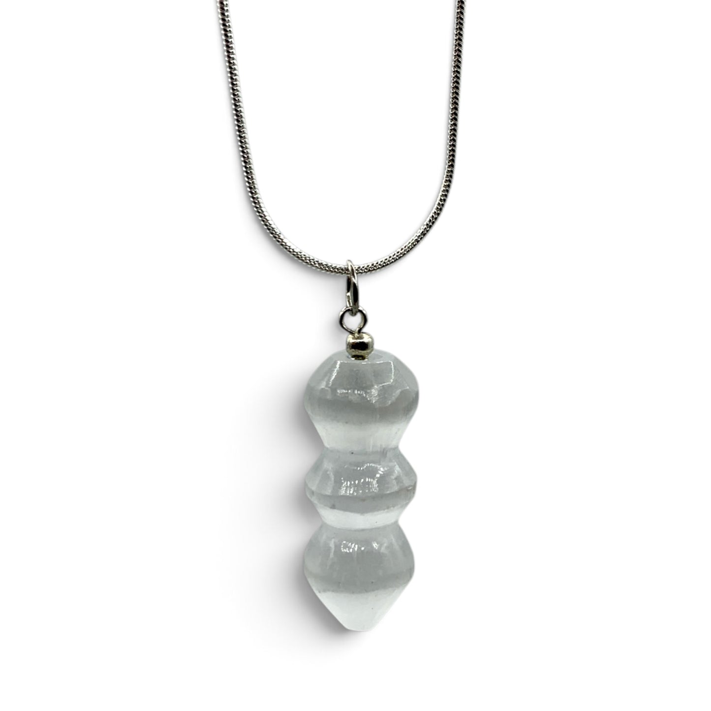 Necklace - Selenite Unicorn Wand $30