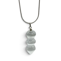 Necklace - Selenite Unicorn Wand $30
