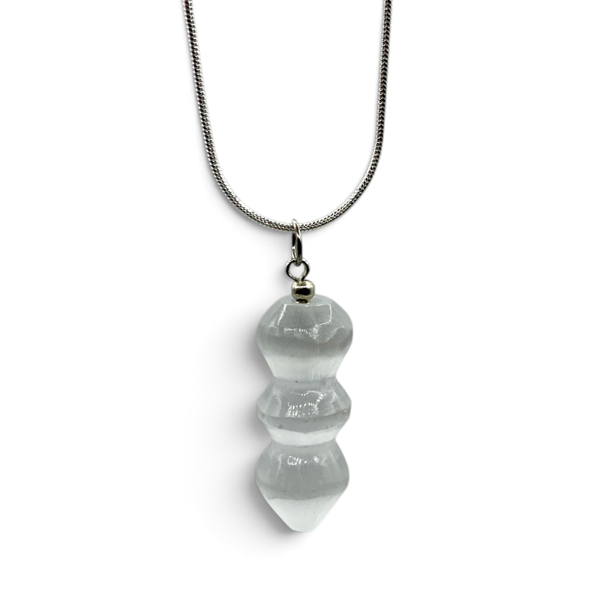 Necklace - Selenite Unicorn Wand $30