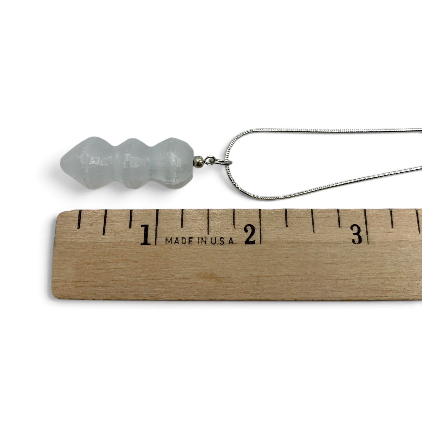 Necklace - Selenite Unicorn Wand $30