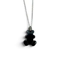 Necklace - Hematite Teddy Bear $25