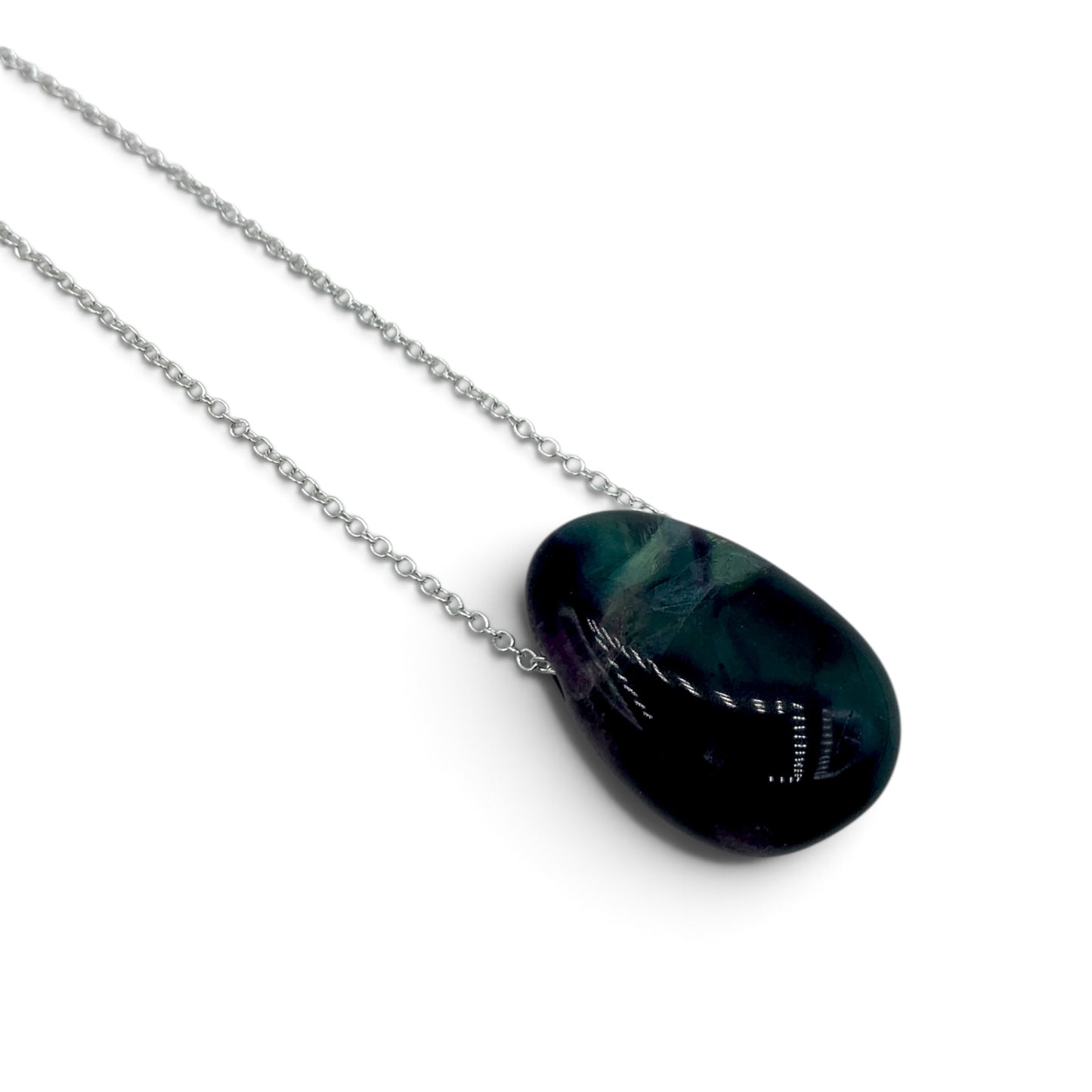 Necklace - Fluorite Rainbow Tumble $35