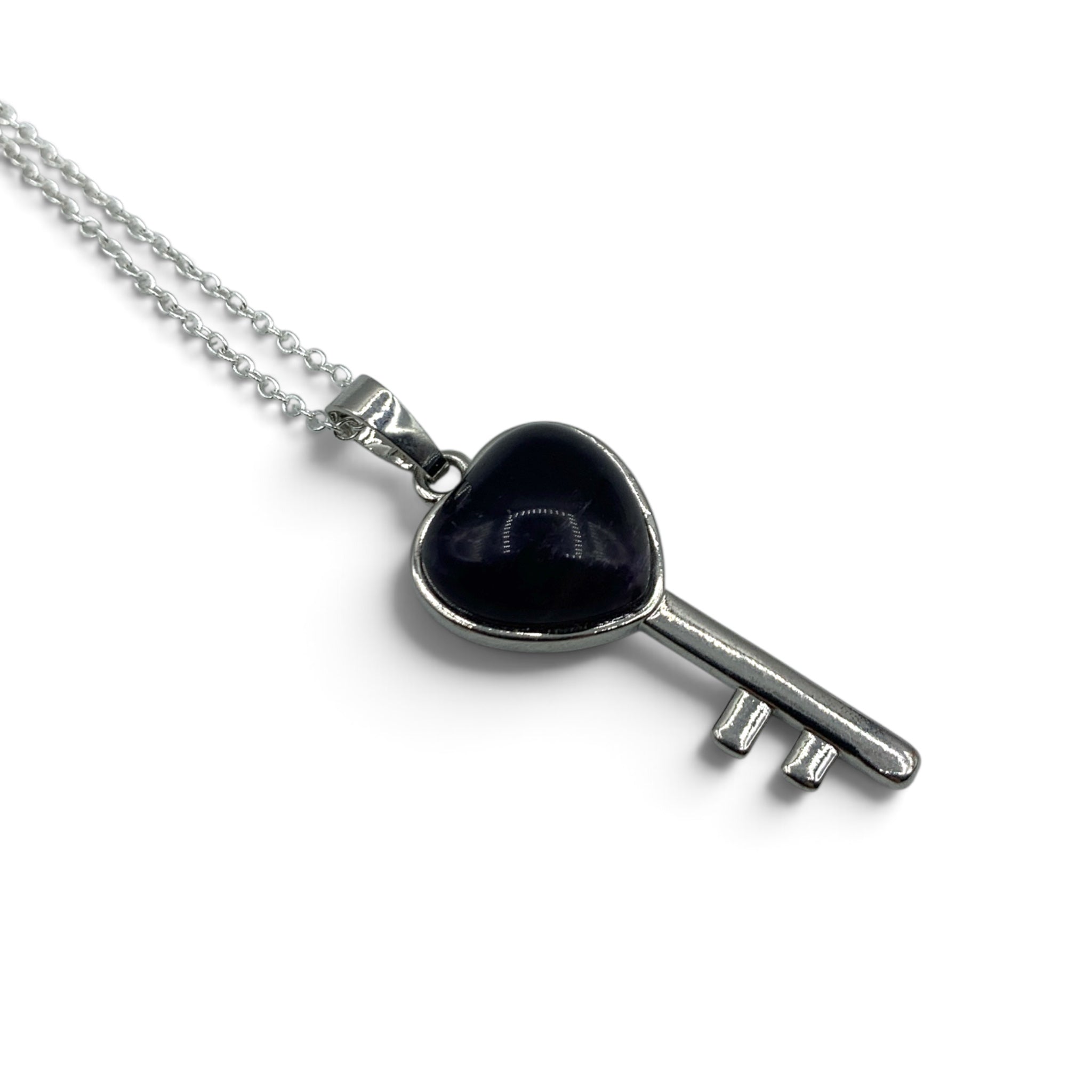 Necklace - Amethyst Key $35