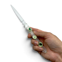 Fairy Wand - Selenite & Green Aventurine $100