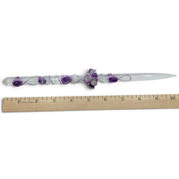 Fairy Wand - Selenite & Amethyst $100
