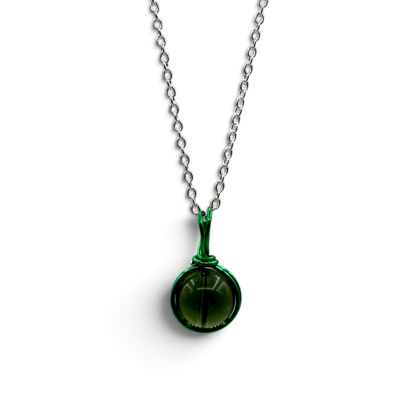 Necklace - Moldavite - Infinity Wrap