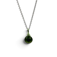 Necklace - Moldavite - Infinity Wrap