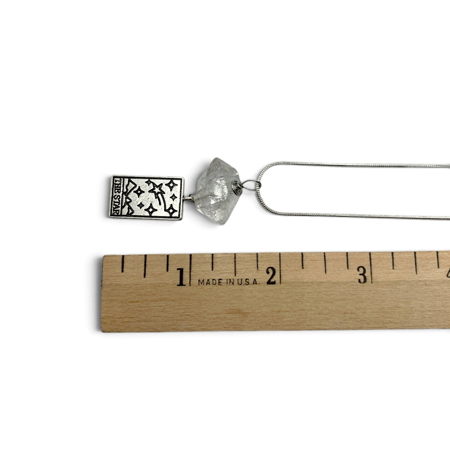 Necklace - Herkimer Diamond with Tarot Charm $60