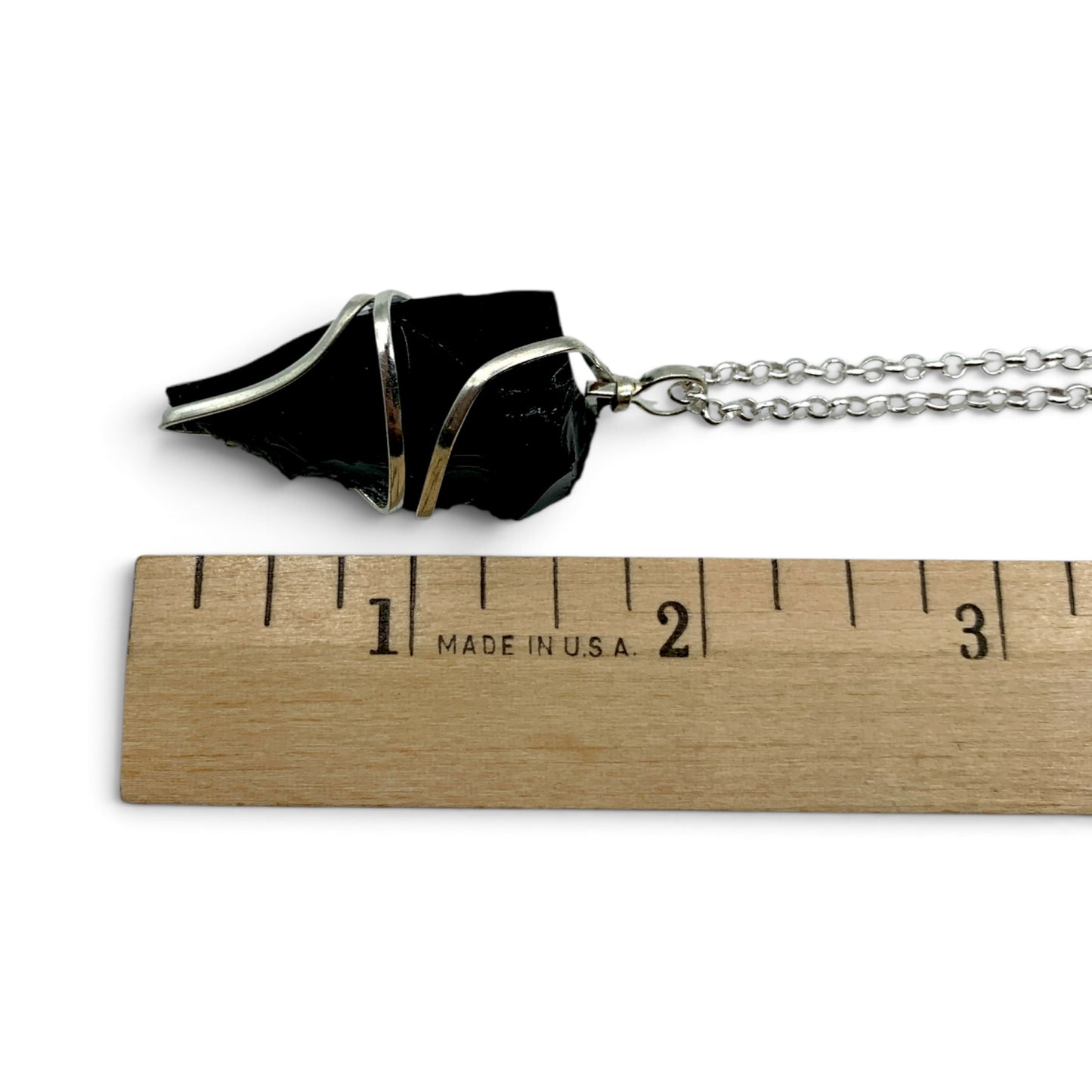 Necklace - Obsidian Point Wire Wrapped $30