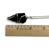 Necklace - Obsidian Point Wire Wrapped $30