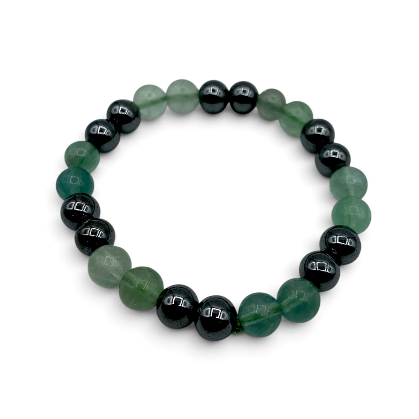 Bracelet - Fluorite & Hematite