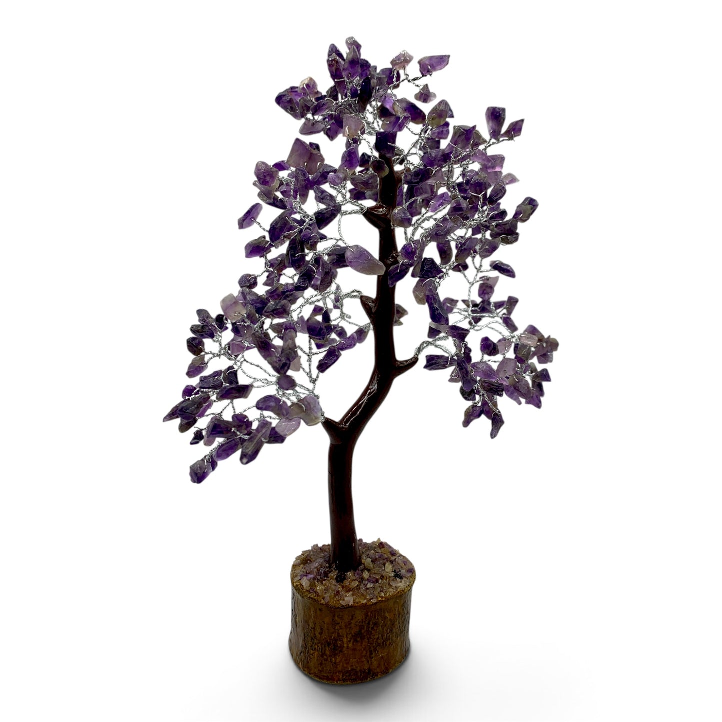 Gemstone Tree - Amethyst (Silver Coloured Wire)
