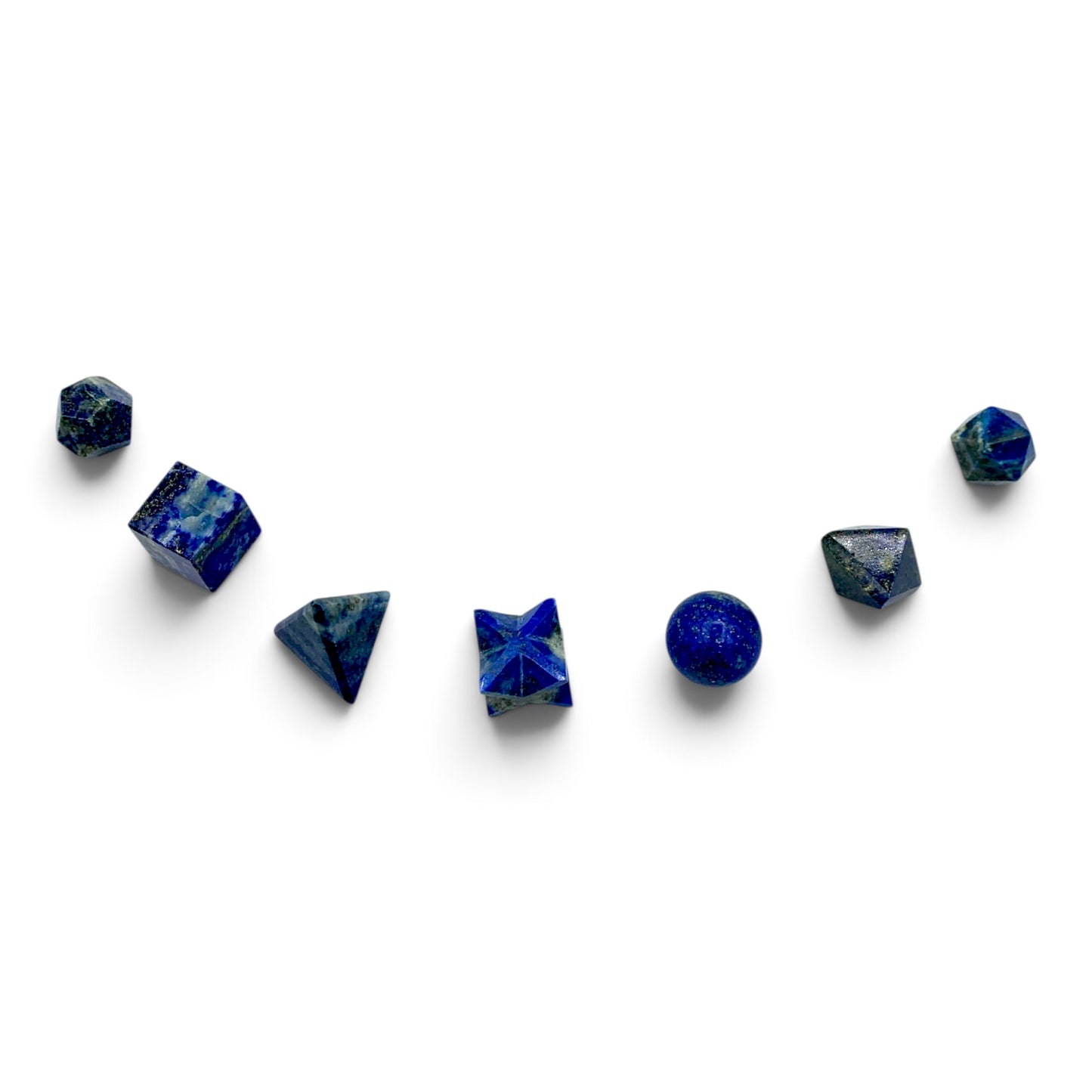 Lapis Lazuli Platonic Solids