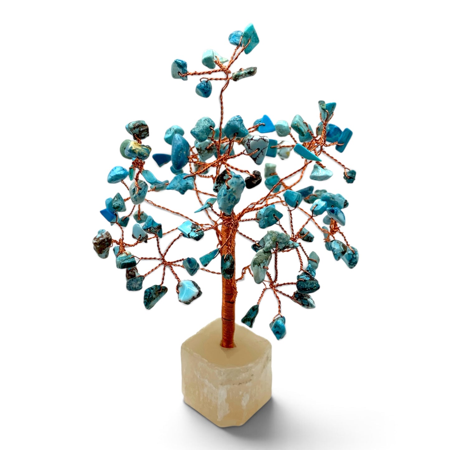 Gemstone Tree - Turquoise Selenite Base  $50