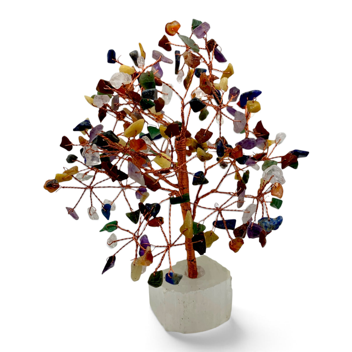 Gemstone Tree - Seven Chakra with Selenite Base $60