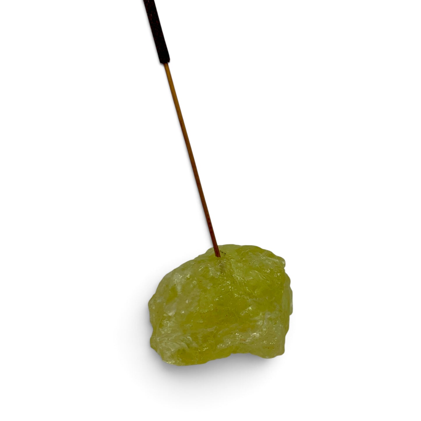 Incense Holder - Yellow Quartz Raw $15
