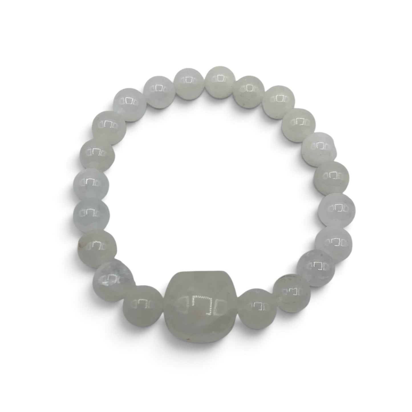 Bracelet - Jade White Cat $35