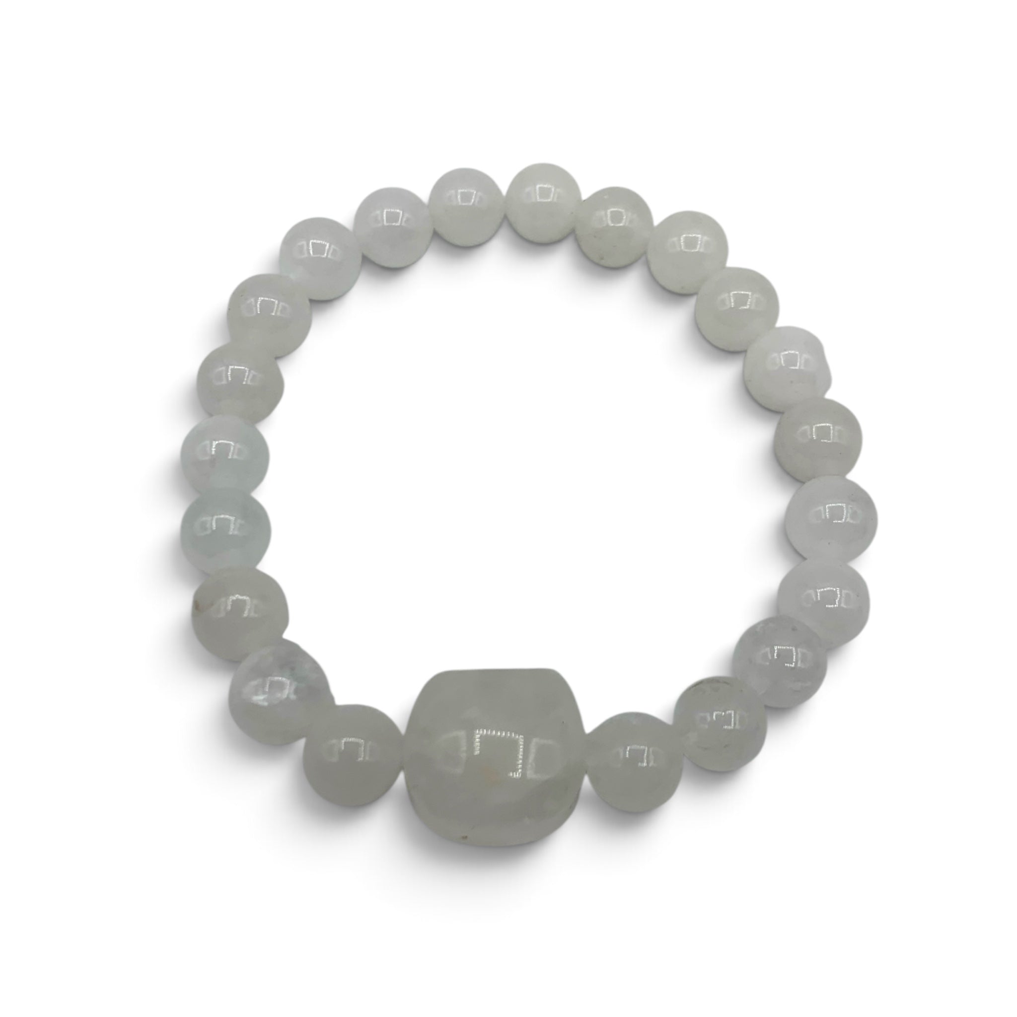 Bracelet - Jade White Cat $35