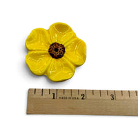 Incense Holder -  Ceramic Sunflower