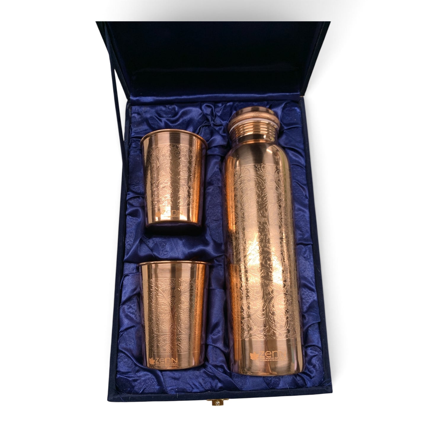 Copper Water Bottle & 2 Cups Set $180